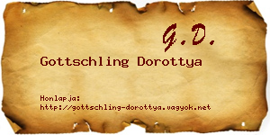 Gottschling Dorottya névjegykártya